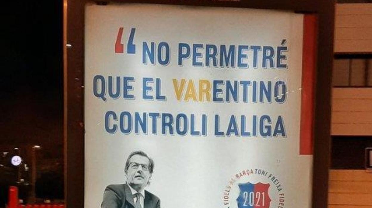 El anuncio de Toni Freixa en una mampara de autobuses