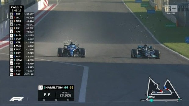 Alonso y Hamilton, cara a cara: el adelantamiento del español a final de recta