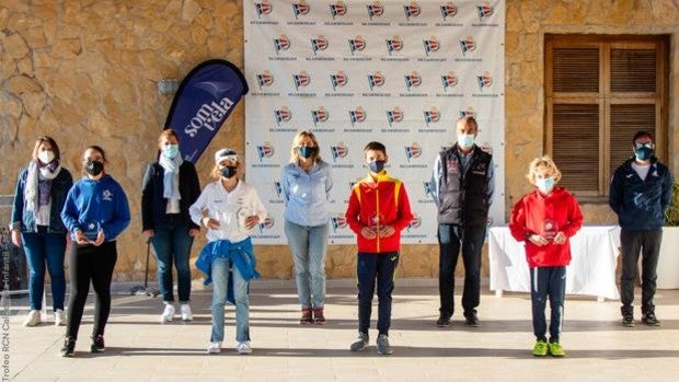 Blanca Ferrando, Fernando Puig y Álvaro Ramón Borja, vencedores del Trofeo RCN Calpe