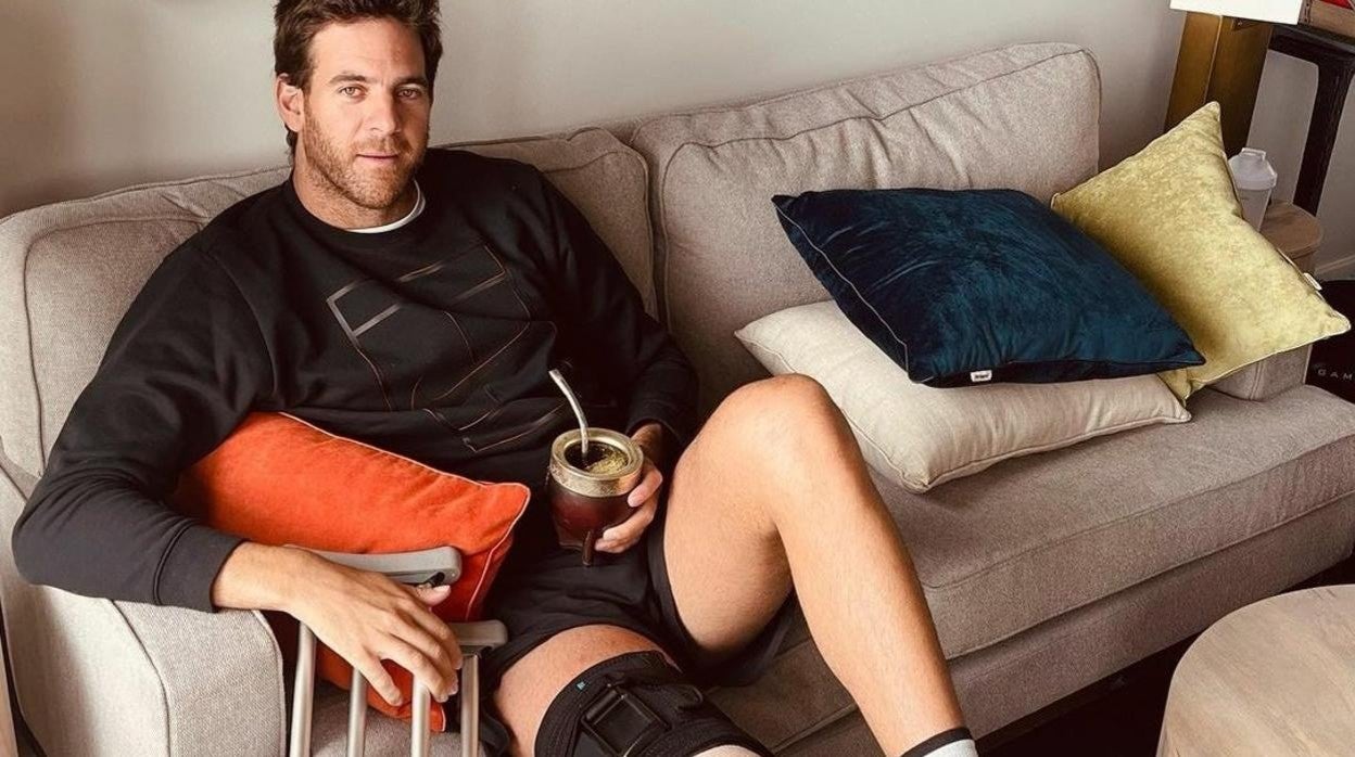 Del Potro ha iniciado la recuperación de la rodilla tras pasar por el quirófano
