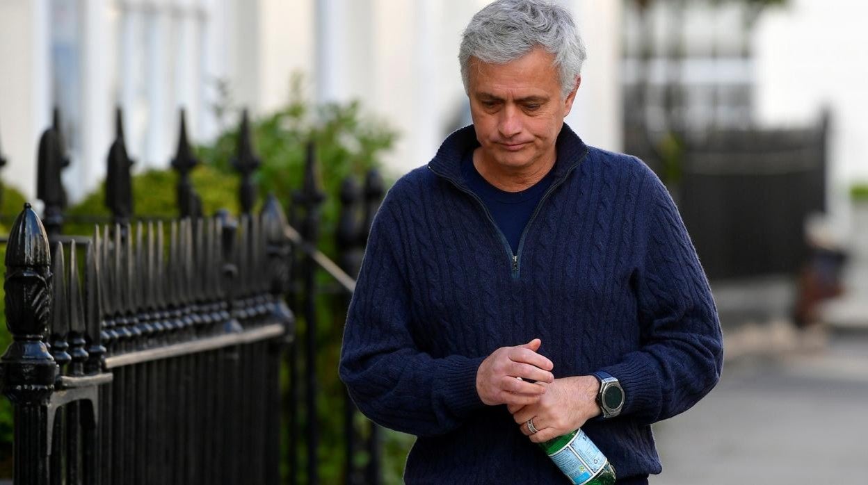 Mourinho, tras su destitución en el Tottenham, el pasado 19 de abril