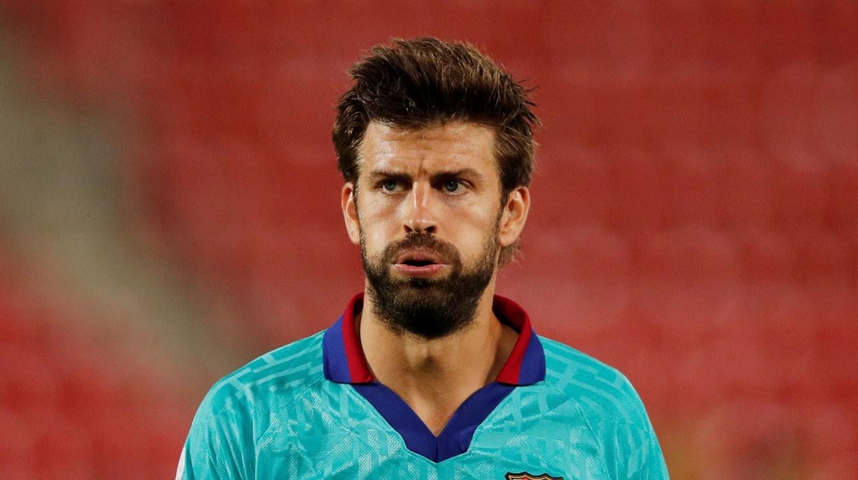 Gerard Piqué, durante un partido del Barcelona