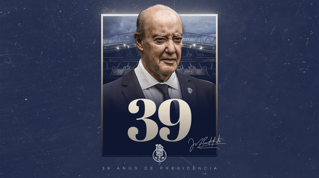 Cartel del Oporto dedicado a su presidente, Pinto da Costa