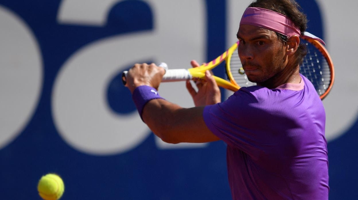 Nadal, en la semifinal ante Carreño en Barcelona