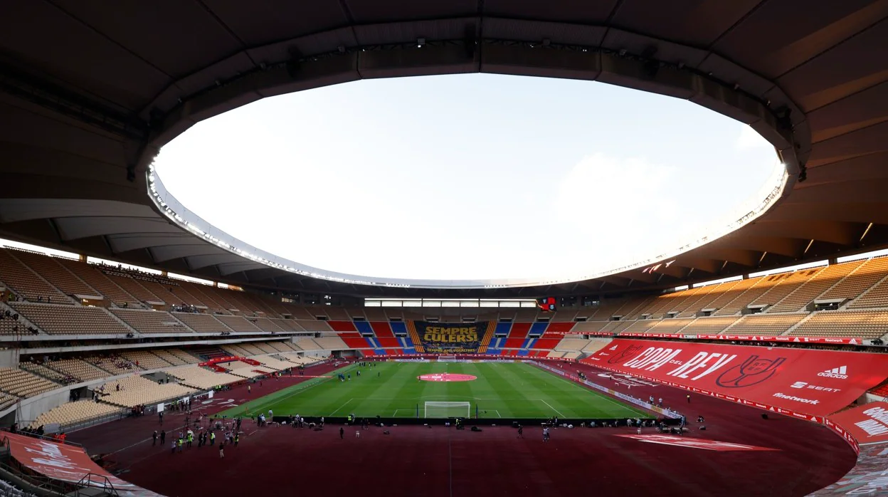 Imagen del estadio de la Cartuja en la final de la Copa del Rey entre Barça y Athletic