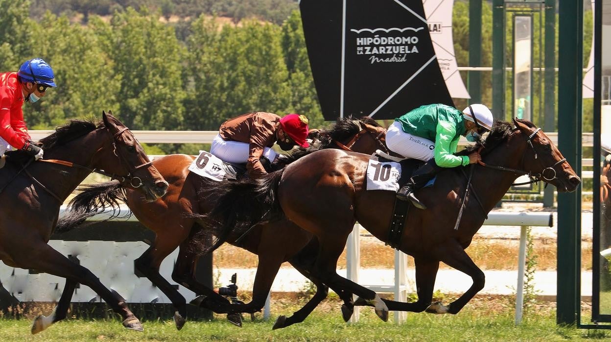 'Rodaballo', ganando el Gran Premio Cimera, Poule de Potros 2020