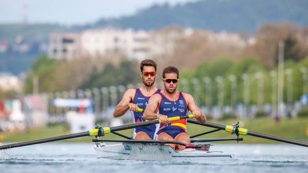 Bronce para el dos sin de Javier García y Jaime Canalejo en la Copa del Mundo de Zagreb