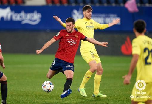 Fer Niño, delantero del Villarreal, durante un encuentro liguero ante el Osasuna.