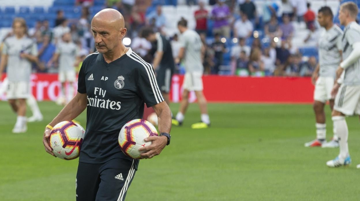 Antonio Pintus, en su última pretemporada con el Real Madrid