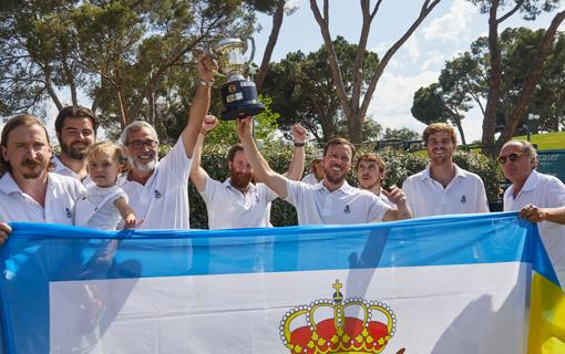 El equipo del RSHECC, campeones de la V Copa de España de Croquet