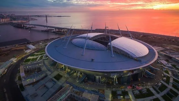 Así es el estadio de San Petersburgo, escenario de los cuartos de final