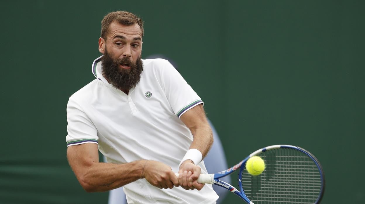 Paire, durante el encuentro ante Swartzman