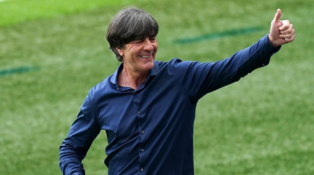 Löw, ayer en su último partido como seleccionador de Alemania