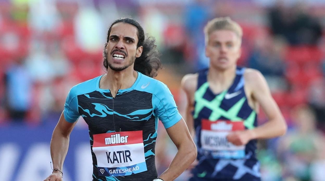 Katir, durante una carrera de la Diamond League de atletismo