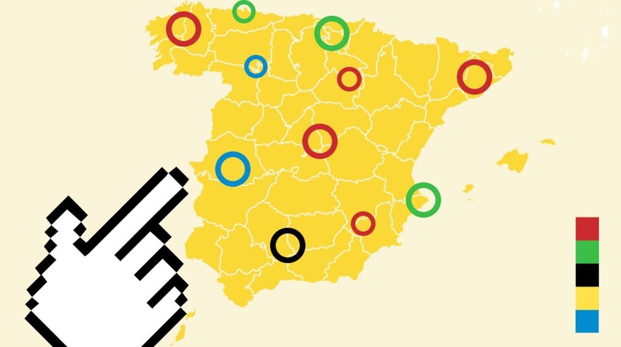 Consulta el mapa de los olímpicos españoles a lo largo de la historia