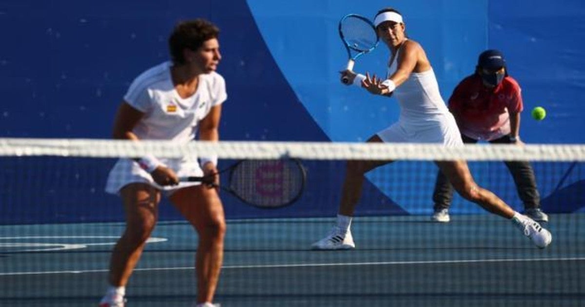 Muguruza y Suárez, eliminadas en dobles