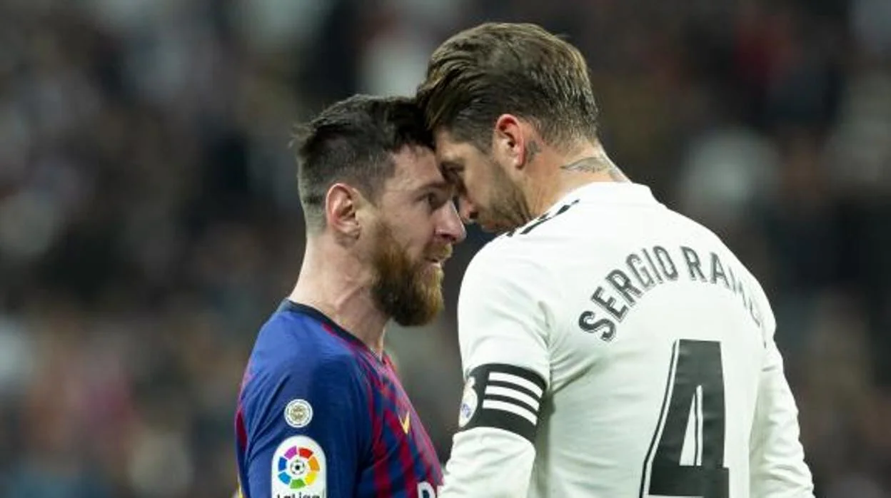 Un encontronazo entre Messi y Ramos en un Clásico