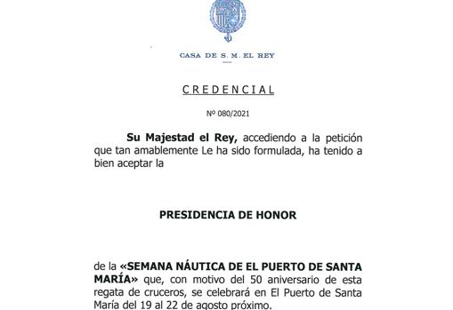 S. M. El Rey Don Felip VI acepta la Presidencia de Honor de la Decana.