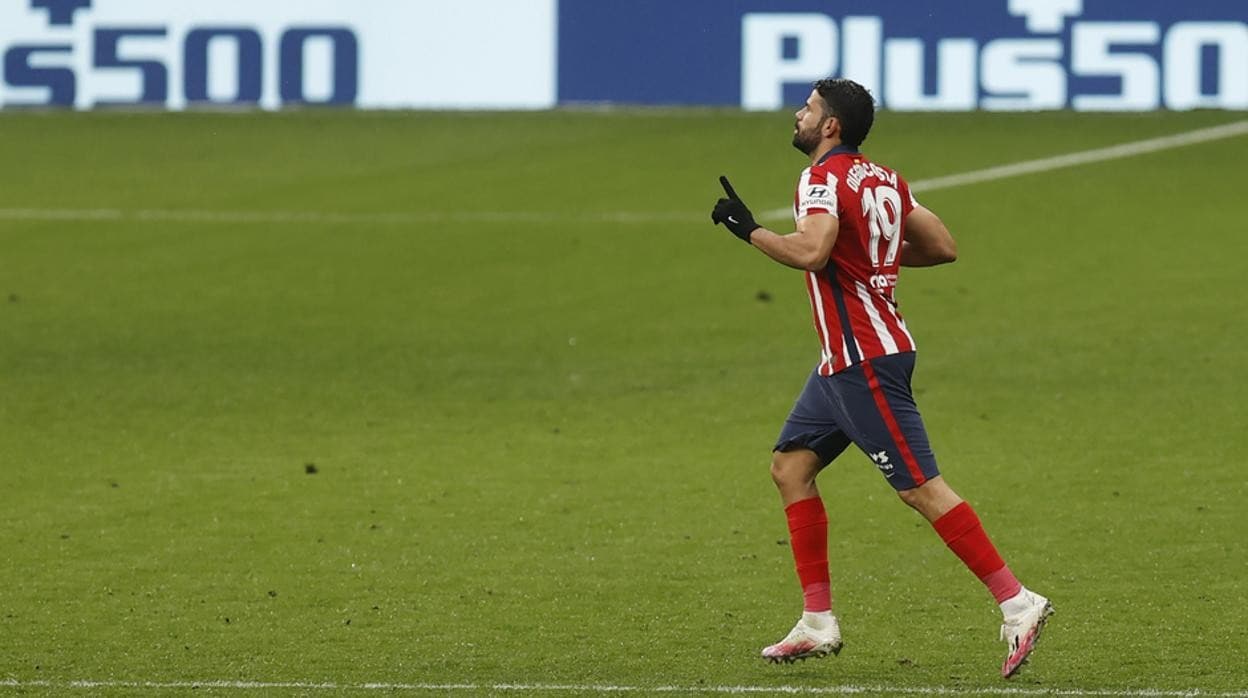 Costa, en uno de sus últimos partidos con el Atlético de Madrid