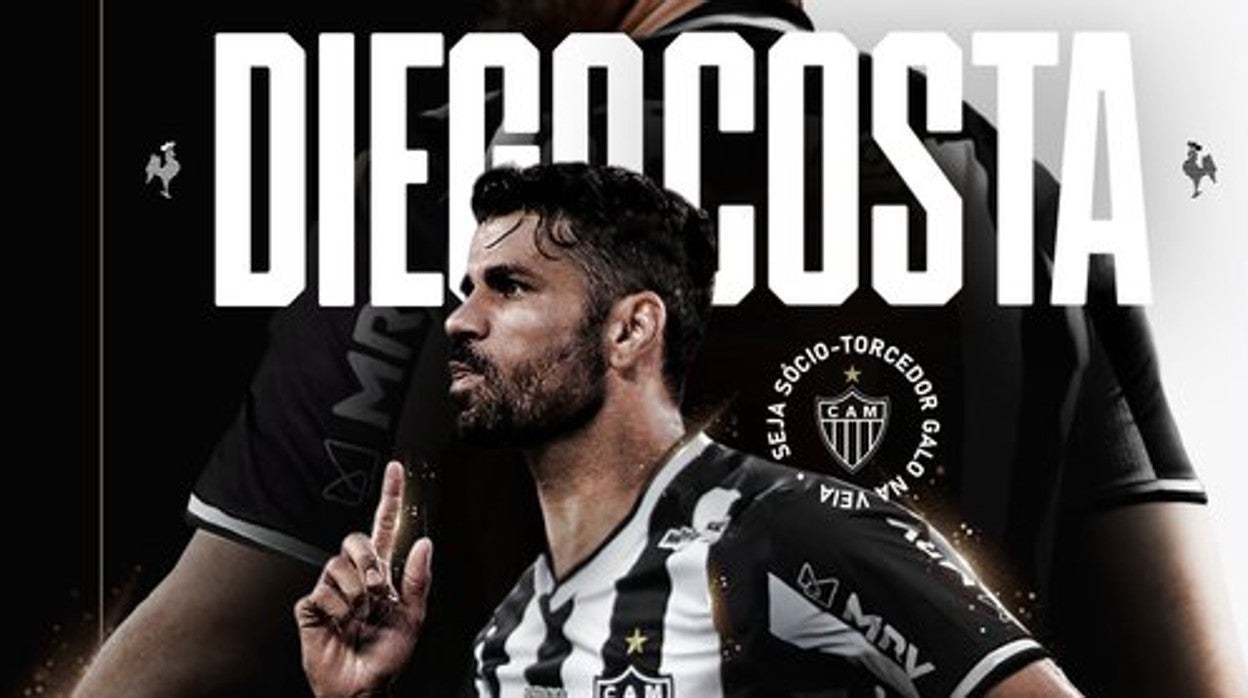 Diego Costa ficha por el Atlético Mineiro