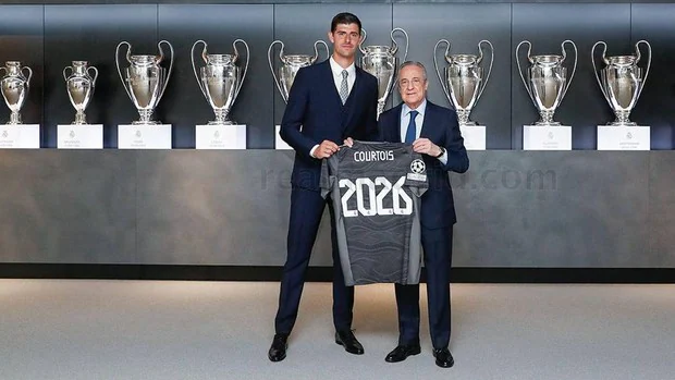 El Real Madrid se asegura a Courtois hasta 2026