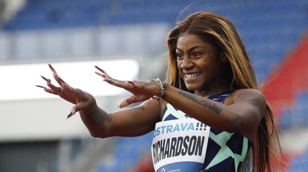 Sha’Carri Richardson, en mayo durante una prueba en la República Checa