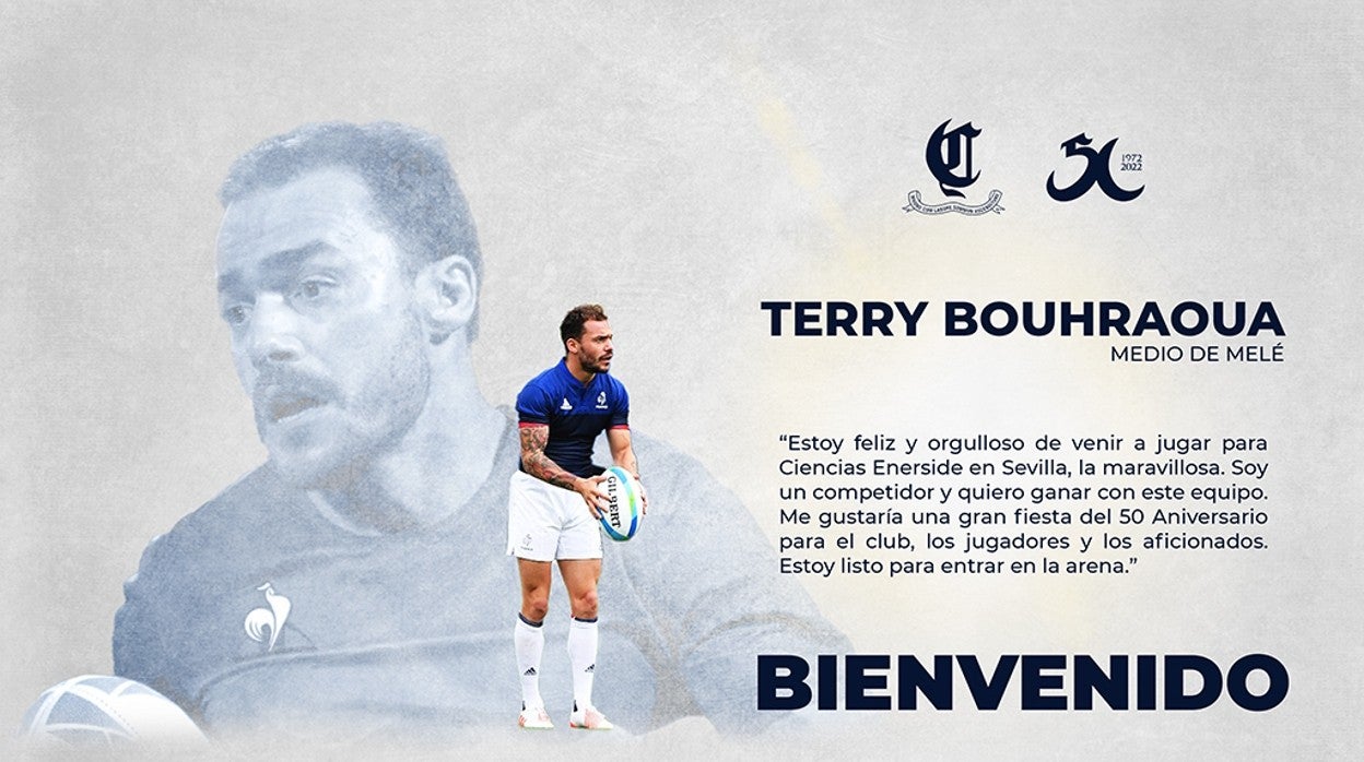 Anuncio del fichaje de Terry Bouhraoua por el Ciencias Enerside