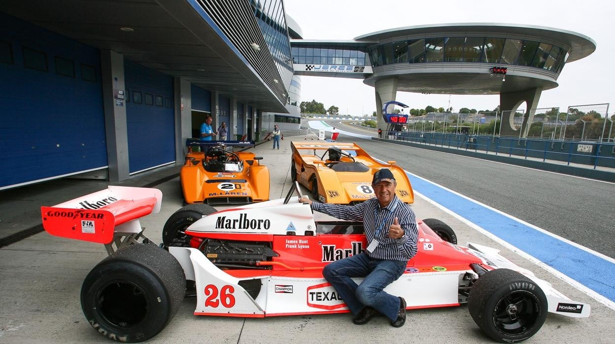 Algunos de los prototipos históricos de Fórmula 1 en el circuito de Jerez.