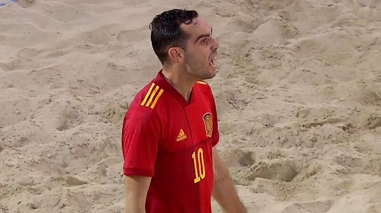 Joselito, jugador gaditano de la selección española de fútbol playa.