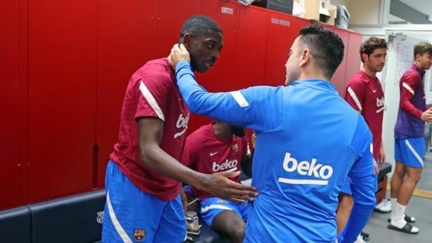 Dembélé se lleva la primera multa de Xavi