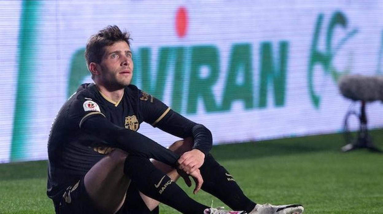 Sergi Roberto, durante un partido del Barcelona