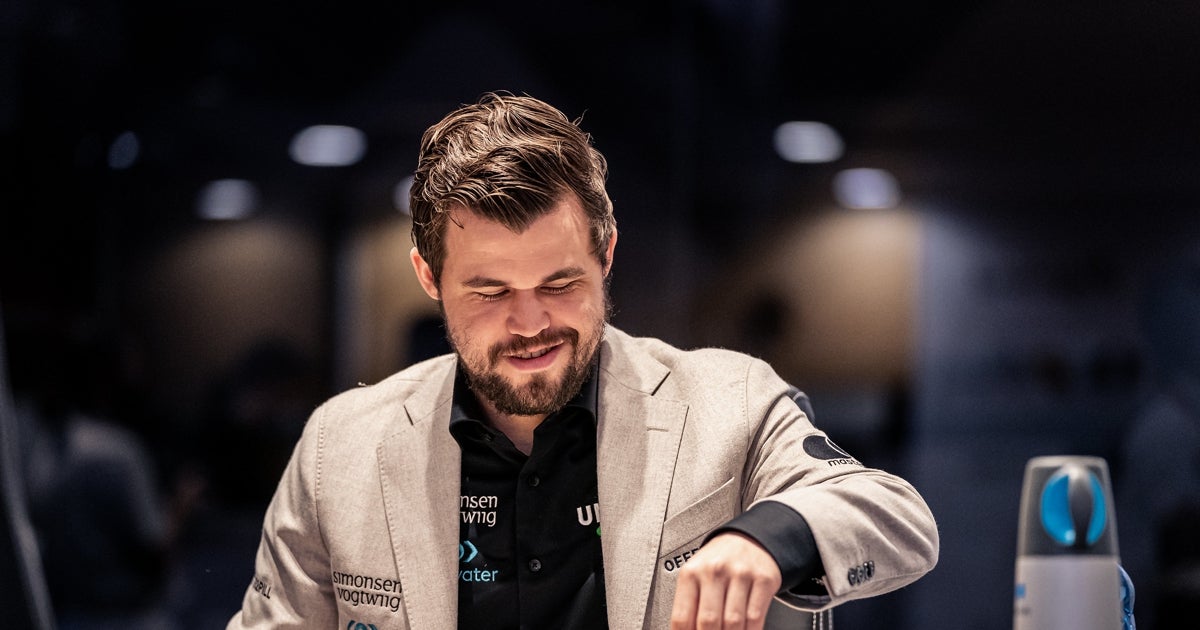 Magnus Carlsen, justo antes de empezar la sexta partida del Mundial