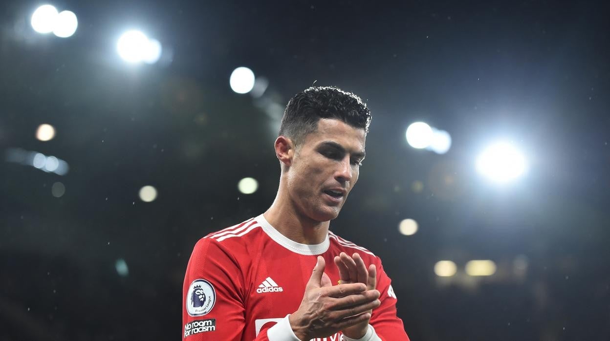 Ronaldo, durante un partido contra el United