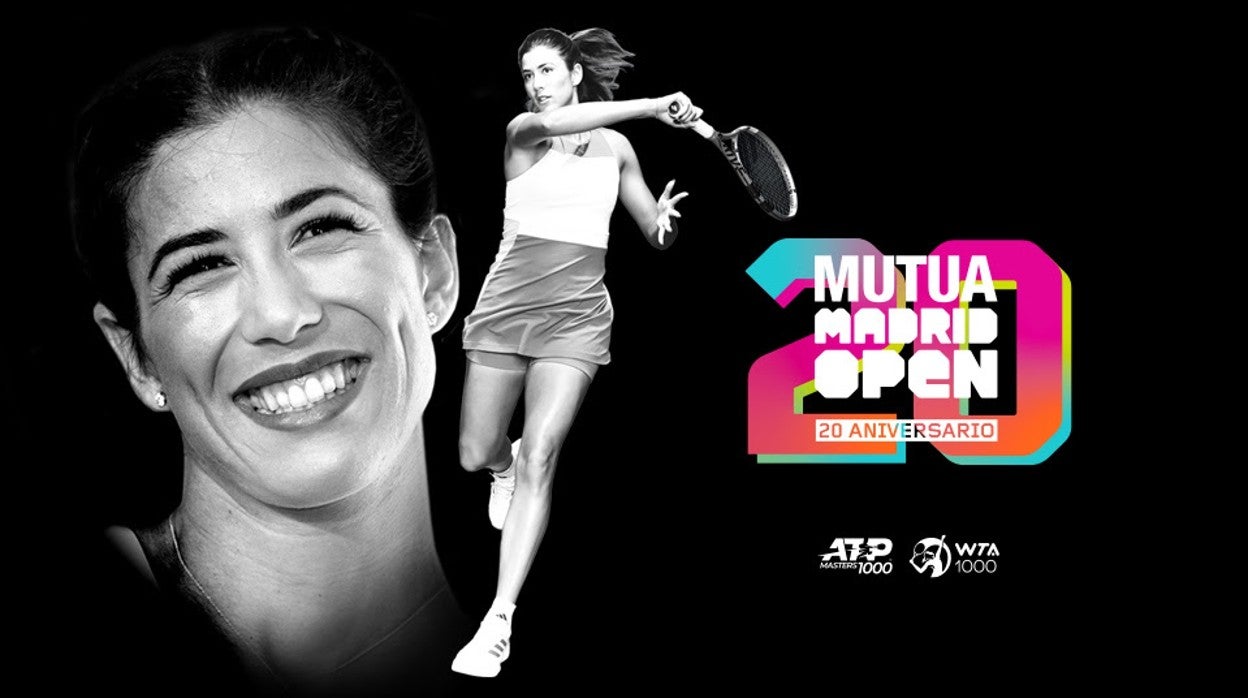 Garbiñe Muguruza, en la campaña del Mutua Madrid Open