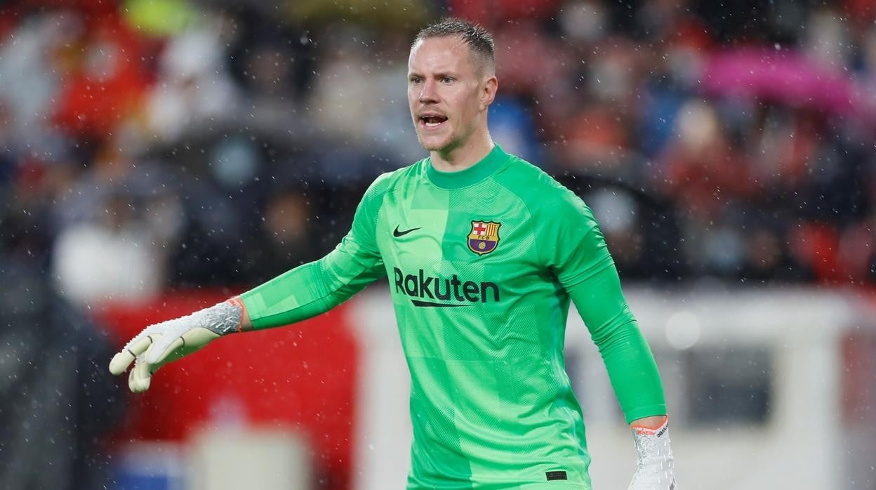 Ter Stegen durante el Sevilla-Barcelona del pasado martes