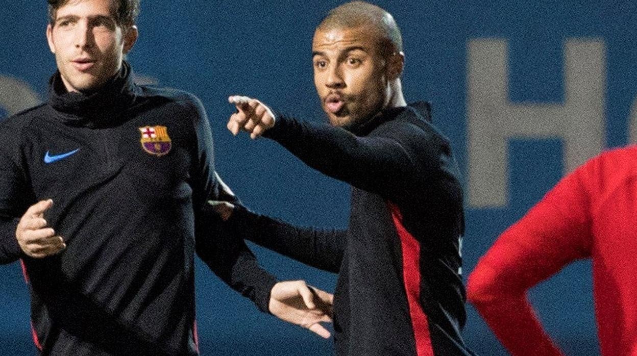 Rafinha, durante su etapa en el Barça