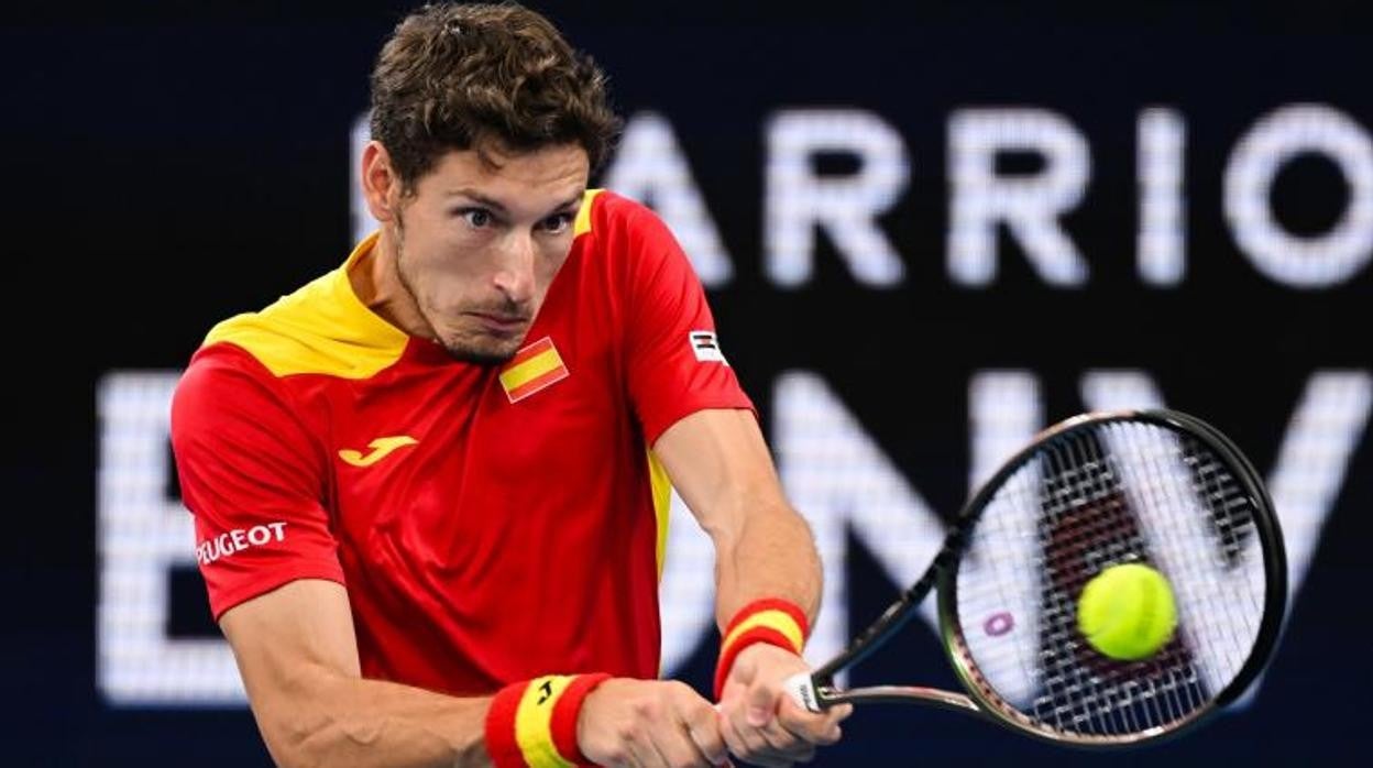 Carreño, durante el partido contra Shapovalov