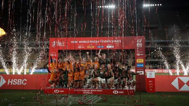 Sudáfrica festeja una excelente carta de presentación del rugby seven en Sevilla