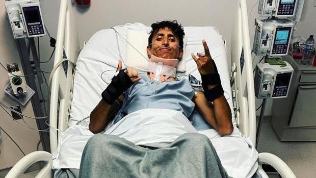 Una cámara captó el brutal accidente de Egan Bernal