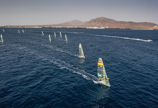 Regata Internacional de Lanzarote con las clases iQFoil, ILCA 6, ILCA 7, 49er y 49er FX en liza