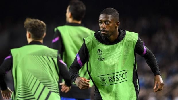 Monumental pitada del Camp Nou a Dembélé