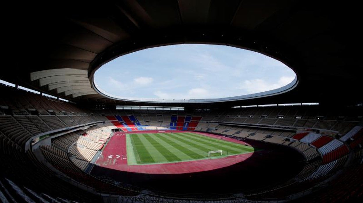 Panorámica del estadio de La Cartuja, en Sevilla