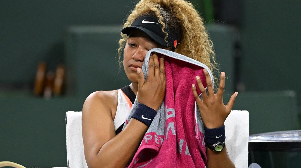 Naomi Osaka, entre lágrimas