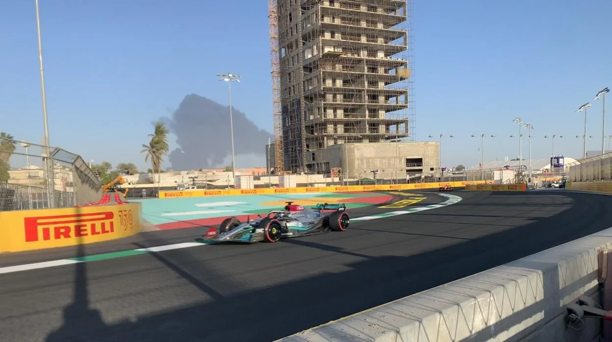 Cae un misil cerca del circuito de Fórmula 1 durante los entrenamientos