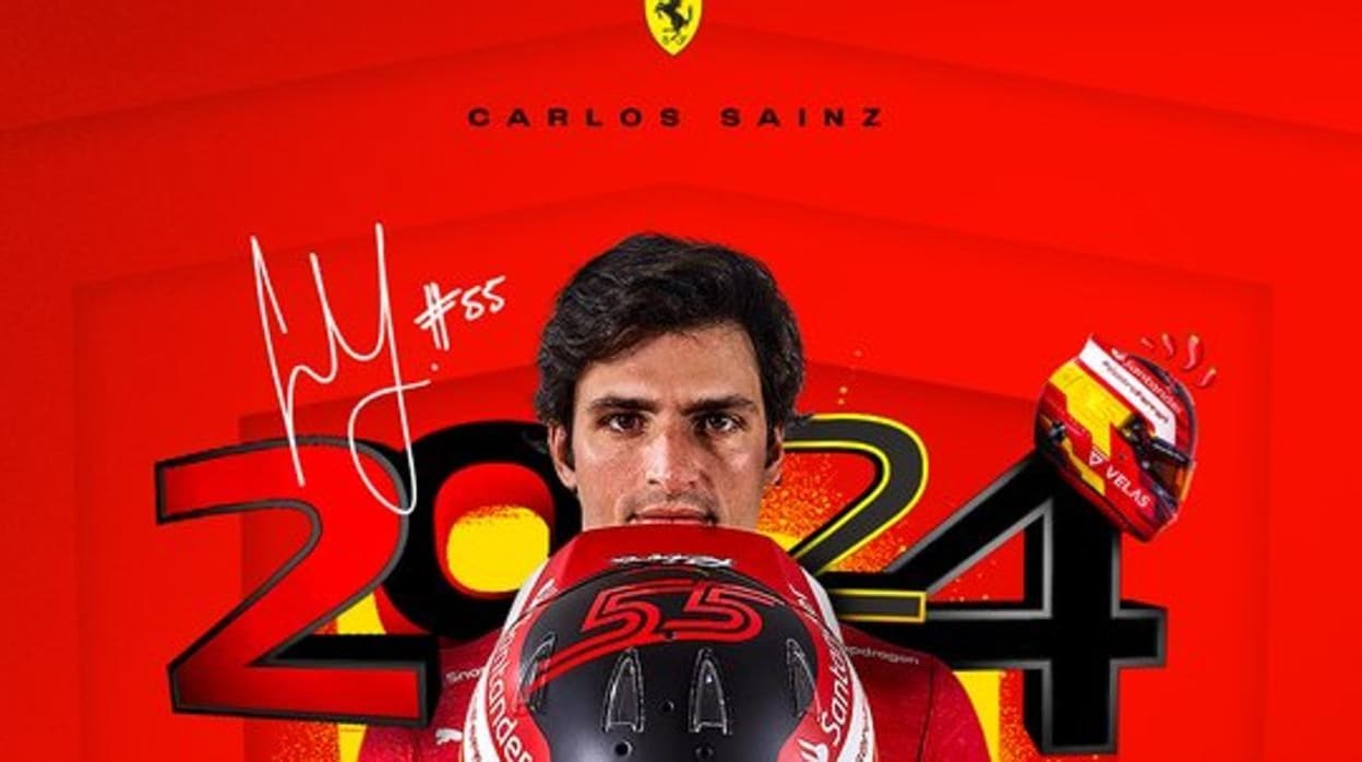 Ferrari ensalza el «trabajo incansable» de Carlos Sainz al renovarle por dos años