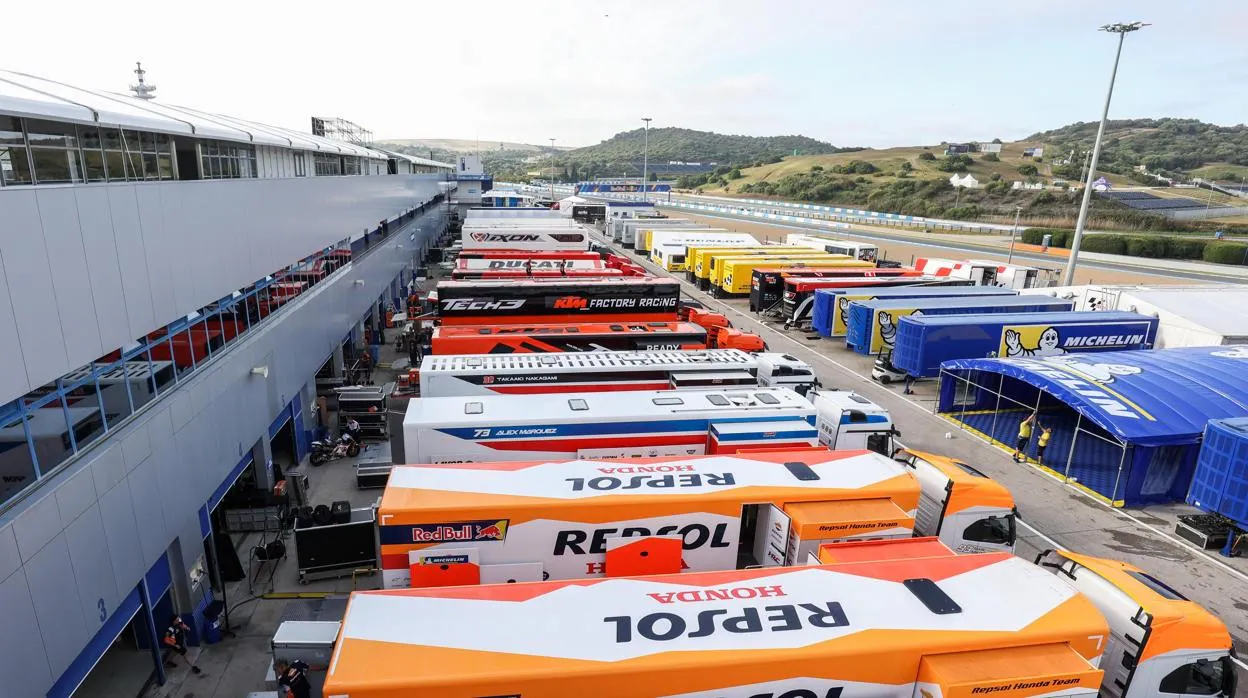 Los equipos ya están presentes en el Circuito de Jerez - Ángel Nieto.
