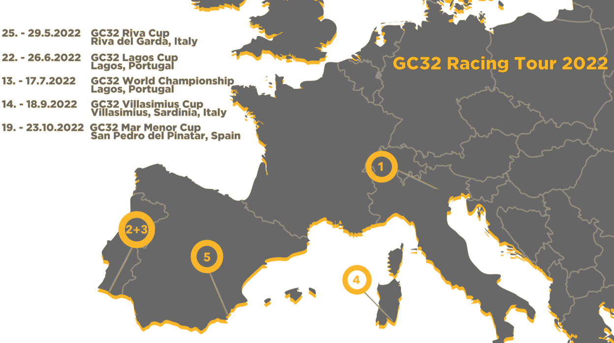 El circuito de GC32 Racing Tour regresa en 2022 al Mar Menor