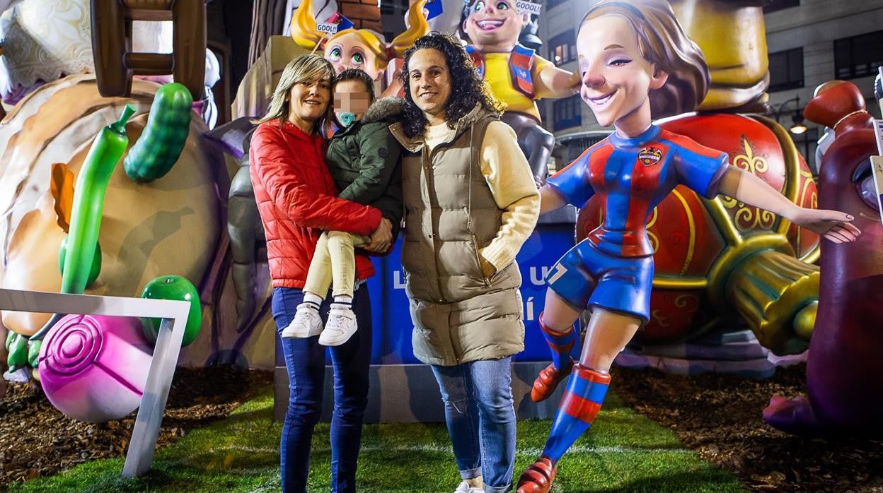 María Alharilla, capitana del Levante, en las pasadas Fallas