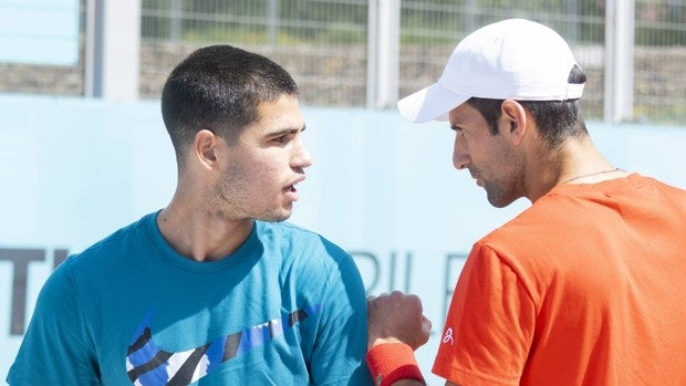 Alcaraz, el favorito del hijo de Djokovic