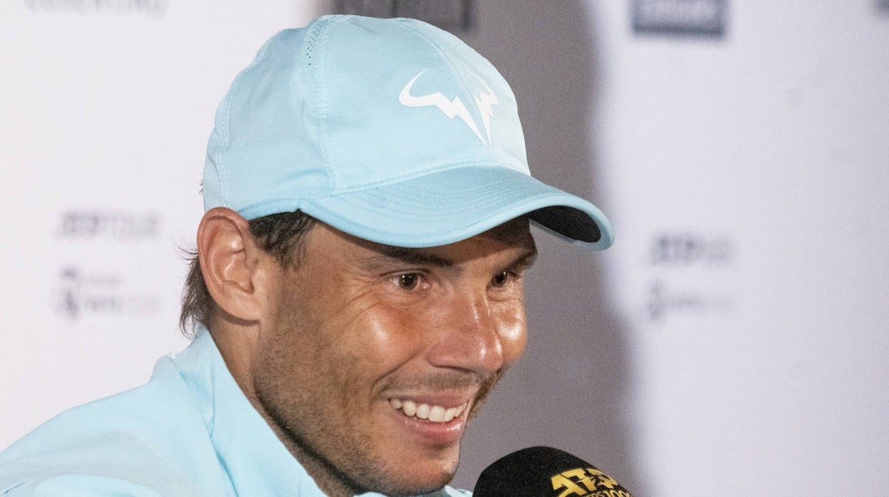 Rafa Nadal, en la sala de prensa tras su partido ante Kecmanovic